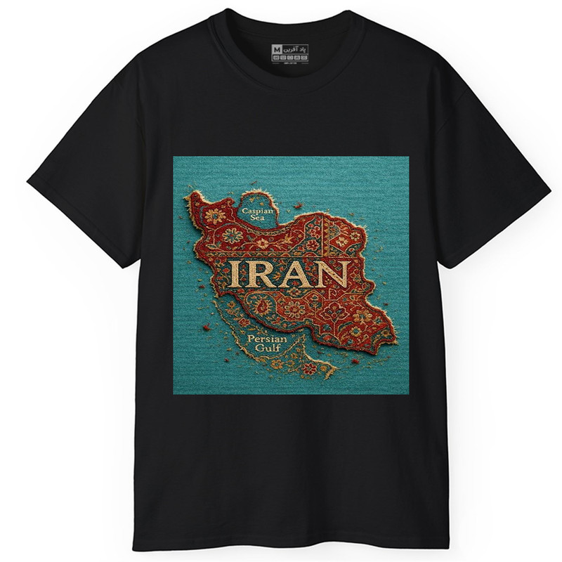 تیشرت آستین کوتاه یقه گرد مردانه پاد آفرین مدل t318