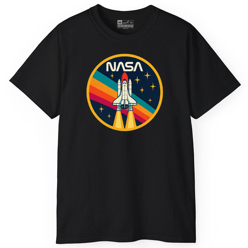 تیشرت آستین کوتاه مردانه پاد آفرین مدل NASA کد PT722