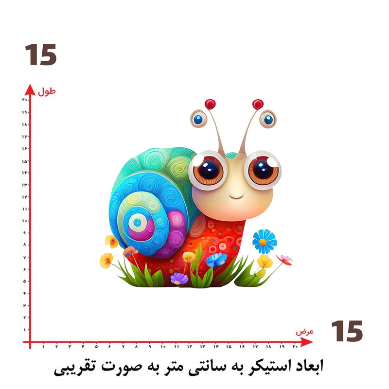 استیکر پارچه و لباس پاد آفرین طرح کارتونی کد 1603