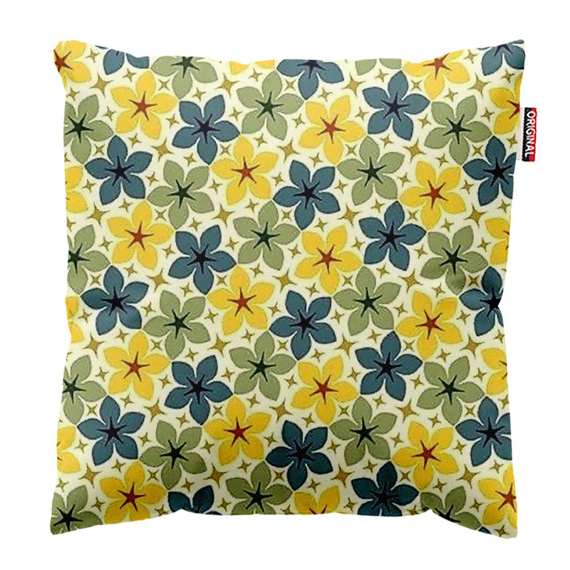 کوسن پاد آفرین طرح گل کد 3137 سایز 30*30 سانتی متر