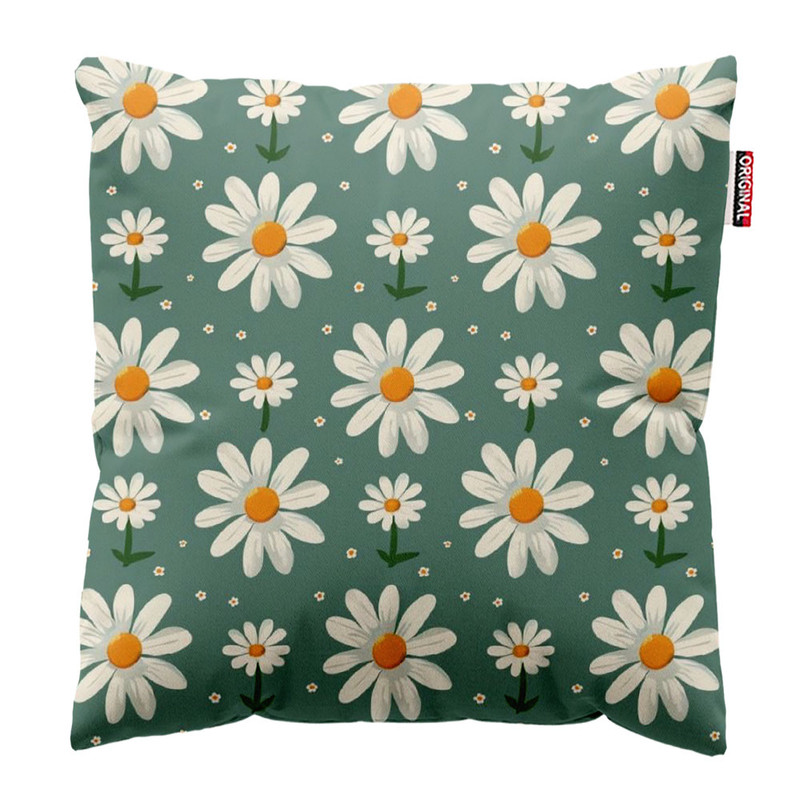 کوسن پاد آفرین طرح گل کد 4162 سایز 30*30 سانتی متر