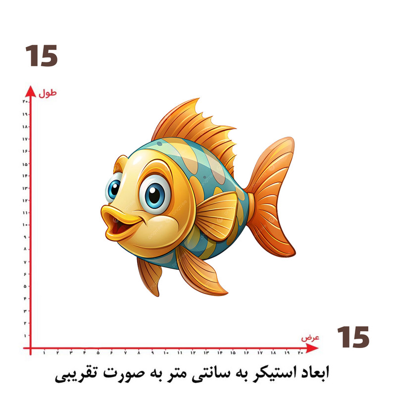 استیکر پارچه و لباس پاد آفرین طرح کارتونی کد 1697