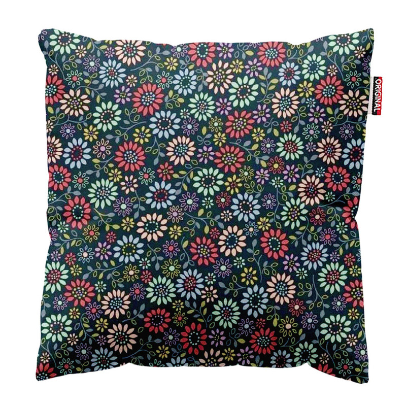 کوسن پاد آفرین طرح گل کد 4323 سایز 30*30 سانتی متر