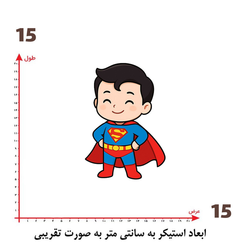 استیکر پارچه و لباس پاد آفرین طرح کارتونی کد 5438
