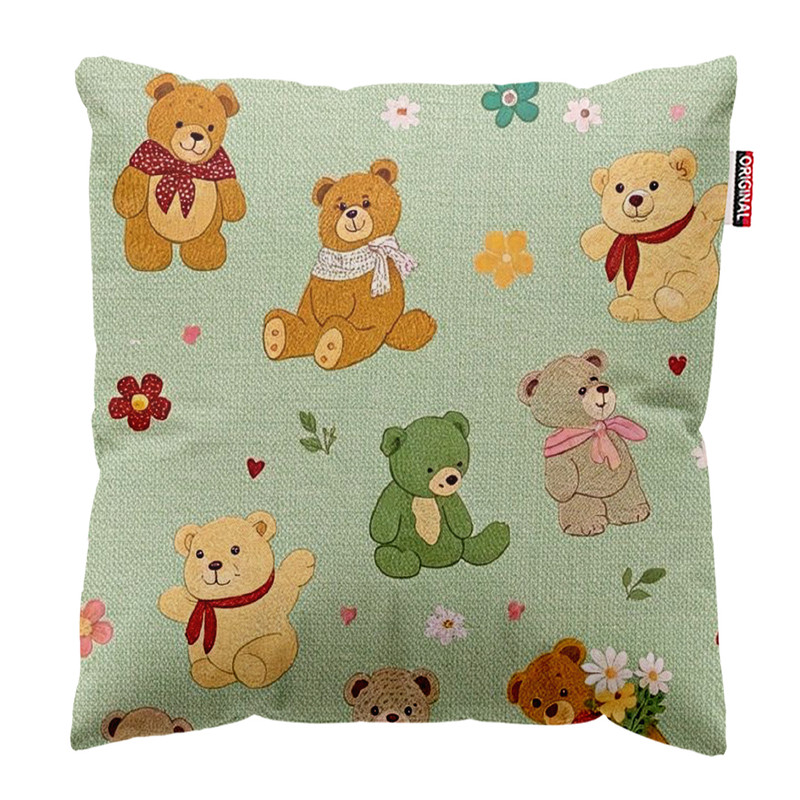 کوسن پاد آفرین طرح کارتونی بچگانه کد 4601 سایز 30*30 سانتی متر