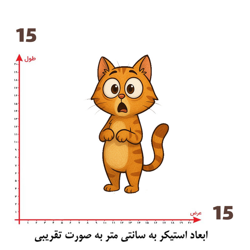 استیکر پارچه و لباس پاد آفرین طرح کارتونی کد 2505