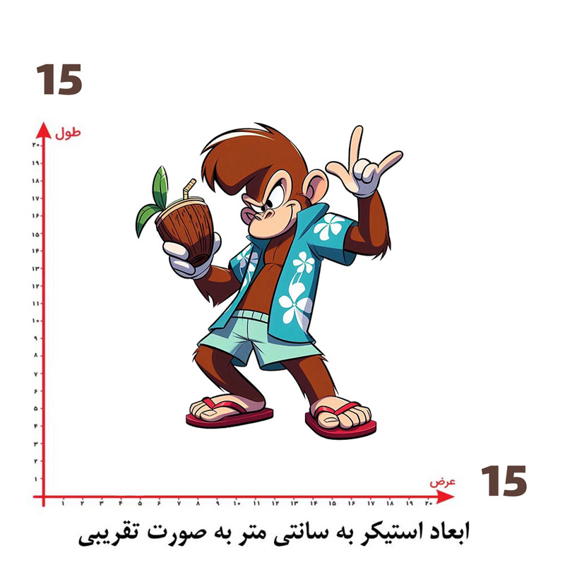 استیکر پارچه و لباس پاد آفرین طرح کارتونی کد 1175