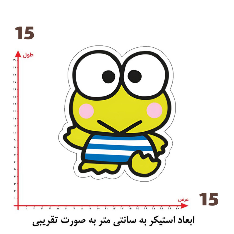 استیکر پارچه و لباس پاد آفرین طرح کارتونی کد 1329