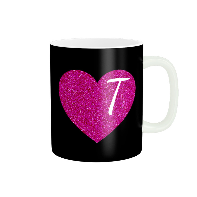 ماگ پاد آفرین مدل اسم شخصی فانتزی طرح اول اسم حرف T کد p11295