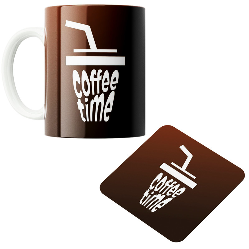 ماگ پاد آفرین مدل Coffee کد z339 به همراه زیر لیوانی