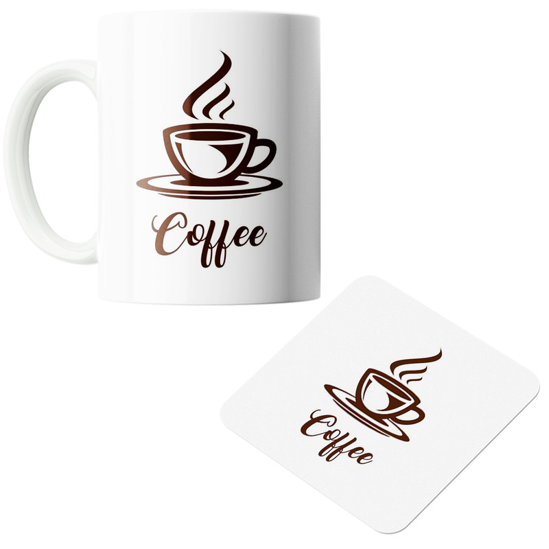 ماگ پاد آفرین مدل Coffee کد z352 به همراه زیر لیوانی