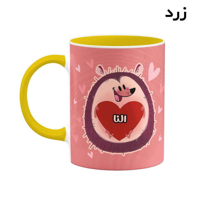 ماگ کاکتی طرح اسم النا مدل قلب کد mgn11141