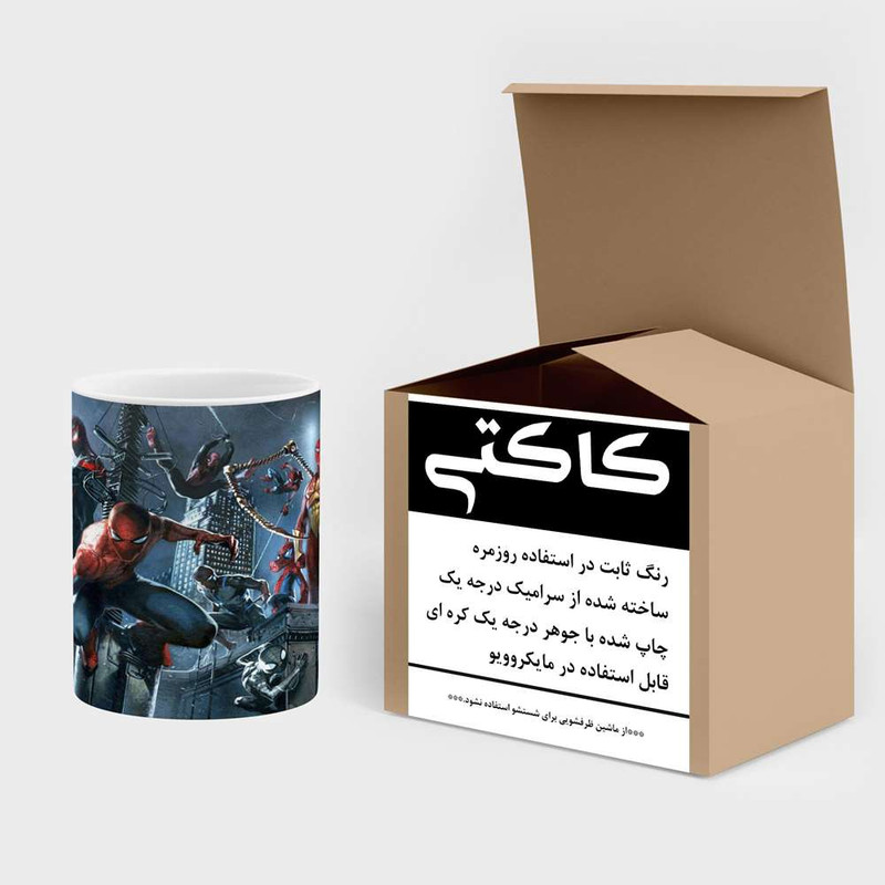 ماگ کاکتی مدل کارتون Spider Man کد mgh23160
