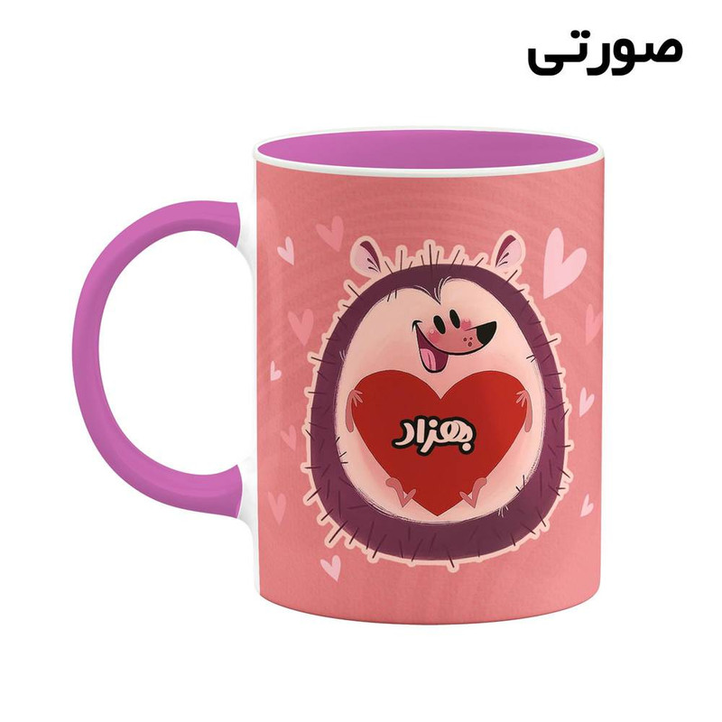 ماگ کاکتی طرح اسم بهزاد مدل قلب کد mgn11960