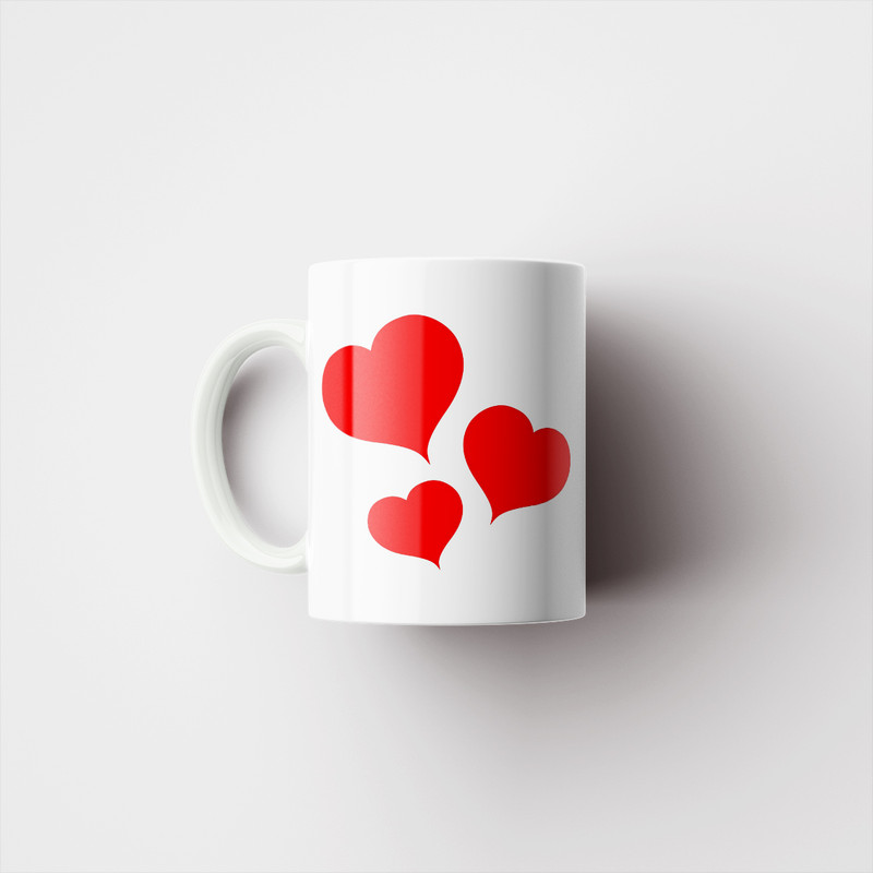 ماگ پاد آفرین مدل فانتزی طرح قلب عشق love عاشقانه کد p12003