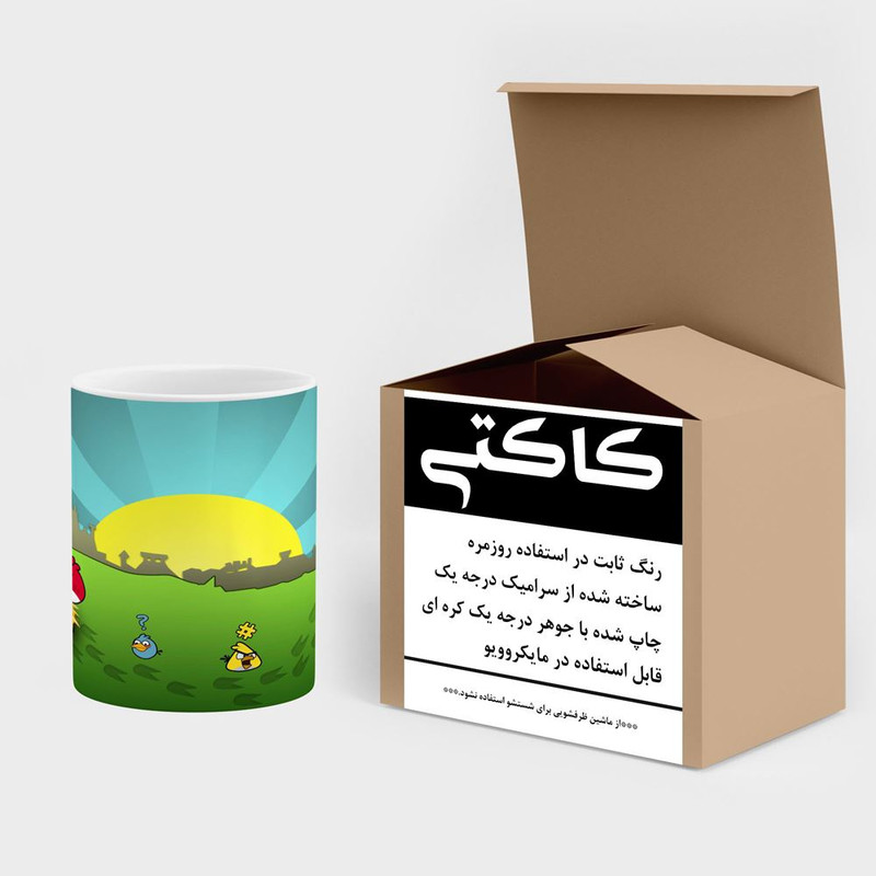 ماگ کاکتی مدل بازی پرندگان خشمگین Angry Birds کد mgh27476