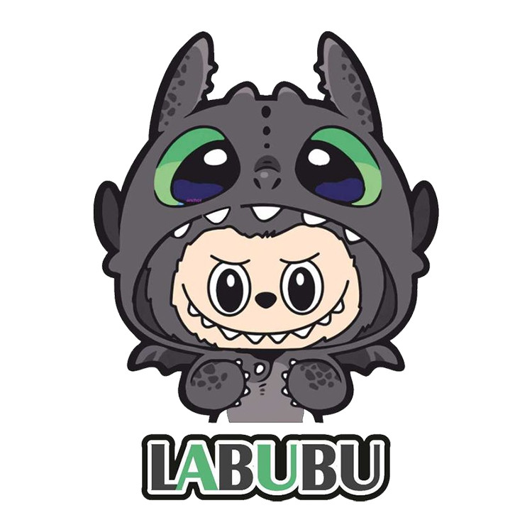 استیکر پارچه و لباس پاد آفرین مدل عروسک لبوبو Labubu کد S1180
