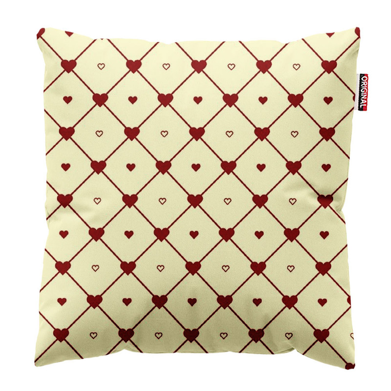 کوسن پاد آفرین طرح قلب کد 1068 سایز 40*40 سانتی متر