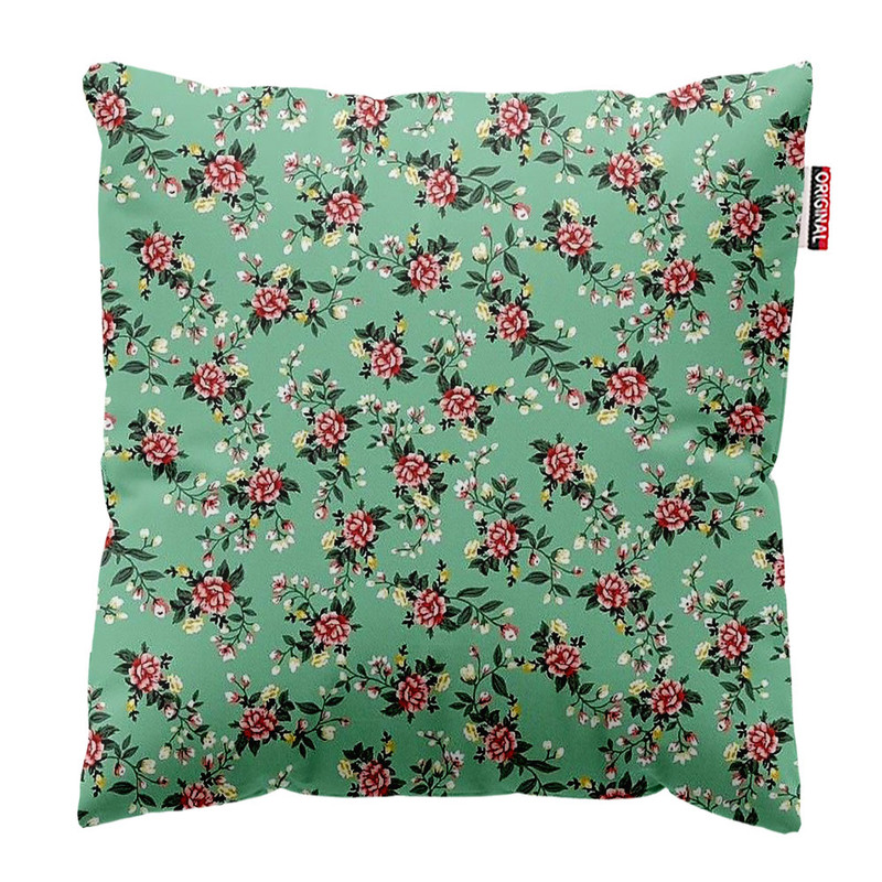 کوسن پاد آفرین طرح گل کد 2181 سایز 30*30 سانتی متر