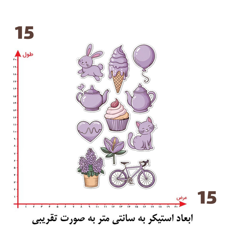 استیکر پارچه و لباس پاد آفرین طرح استیکر کد 4648