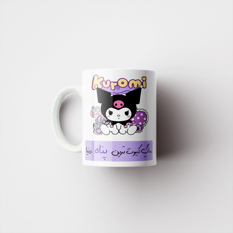 ماگ پاد آفرین مدل لیوان شخصی طرح دخترانه کرومی اسم پناه کد p8585