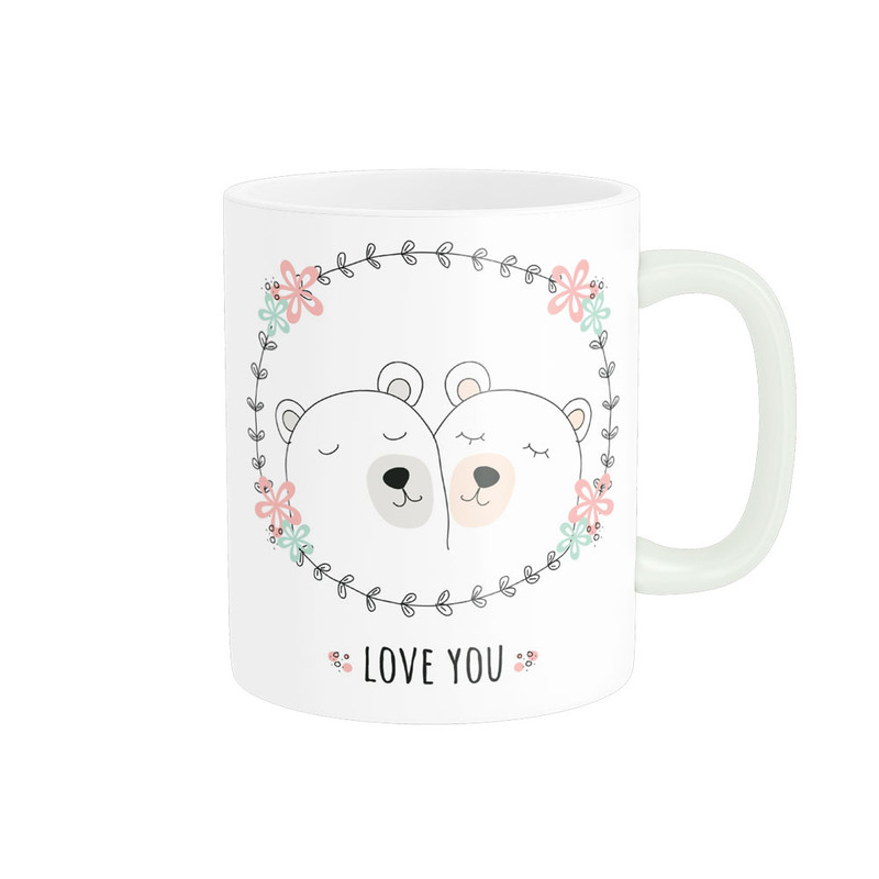 ماگ پادآفرین مدل عشق طرح قلب LOVE کد p6292