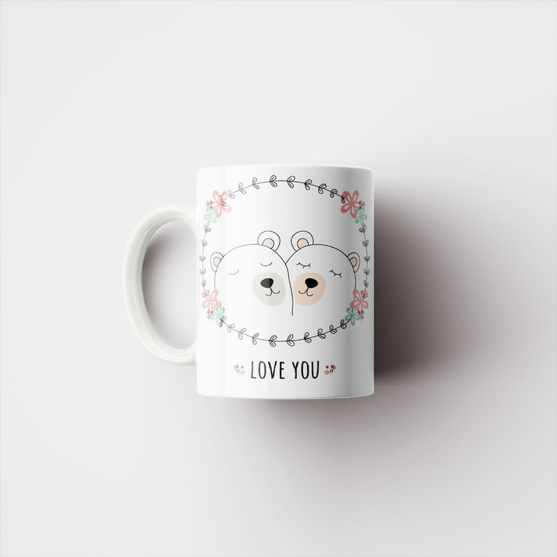 ماگ پادآفرین مدل عشق طرح قلب LOVE کد p6292