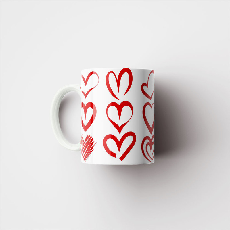 ماگ پادآفرین مدل عشق طرح قلب LOVE کد p6315