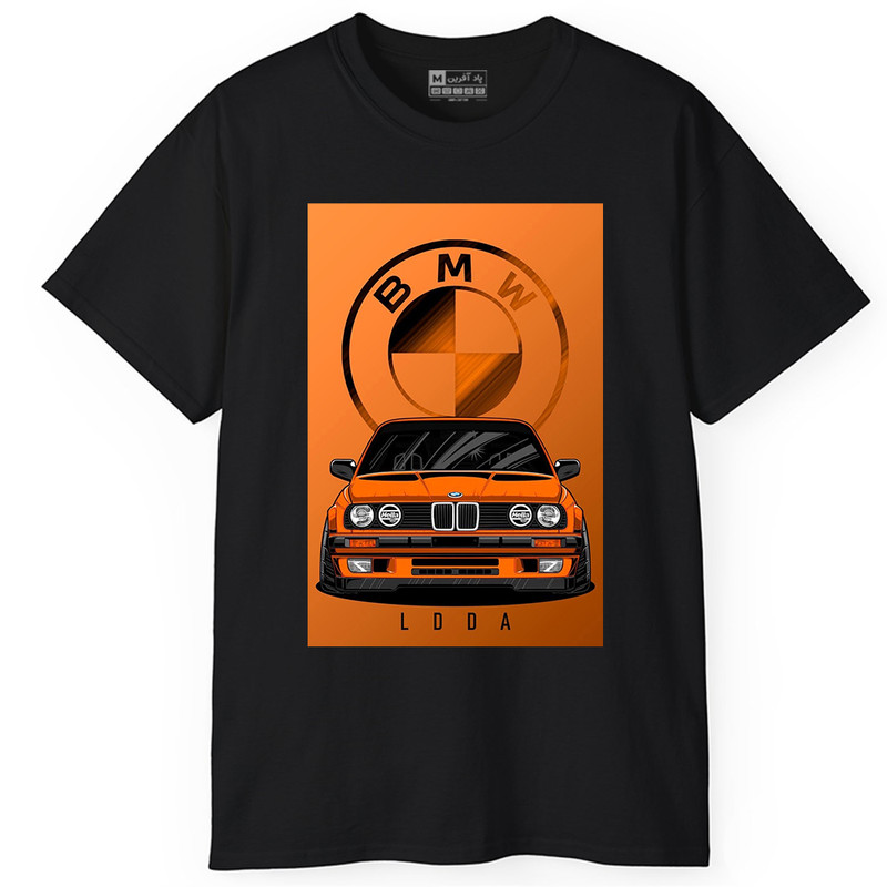 تی شرت آستین کوتاه یقه گرد مردانه پاد آفرین مدل ماشین اسپرت بی ام و BMW کد 1273