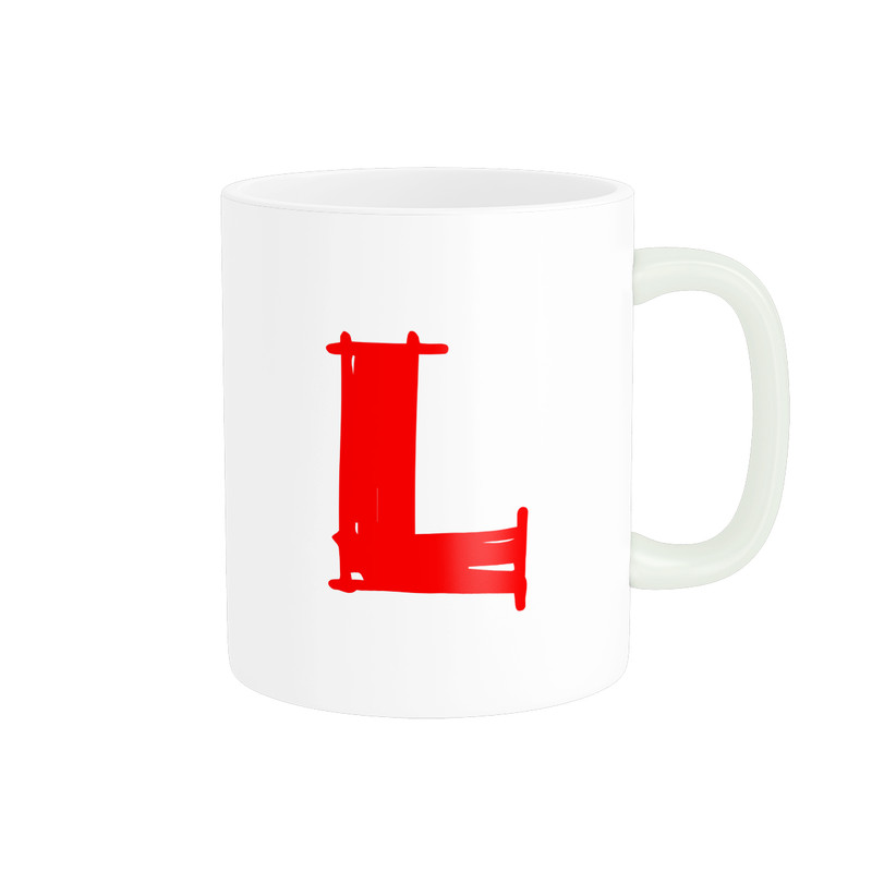 ماگ پادآفرین مدل حرف اول اسم L کد p8481