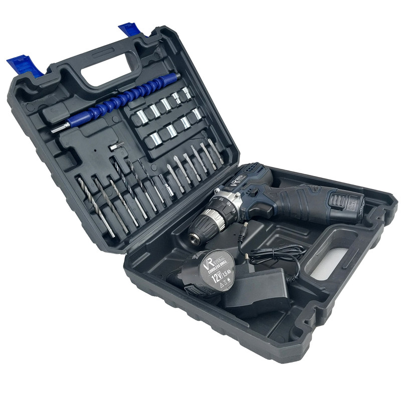 دریل پیچ گوشتی شارژی ویوارکس مدل VR12V-2A - مجموعه 28 عددی