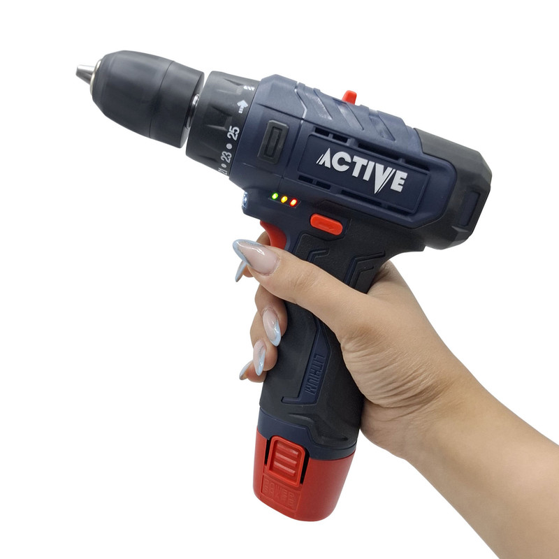 دریل پیچ گوشتی شارژی 10 میلی متری 12 ولت اکتیو تولز مدل AC-3232