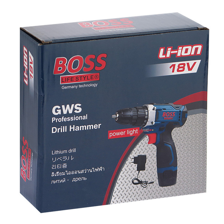 دریل پیچ گوشتی شارژی باس مدل 18V-Li