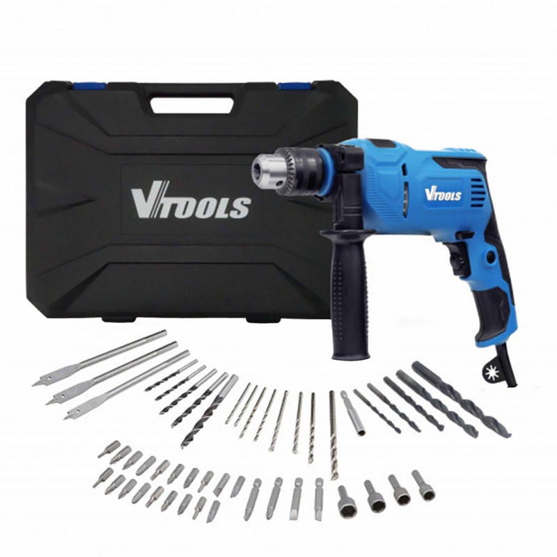 دریل چکشی 13 میلی متر وی تولز مدل VT1225 مجموعه 50 عددی