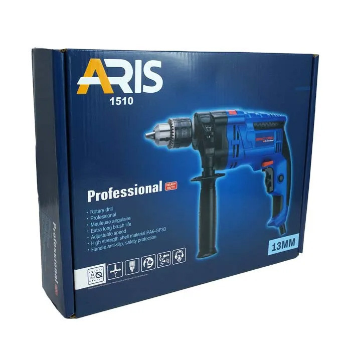 دریل چکشی 13 میلیمتری 850 وات آریس مدل 1510