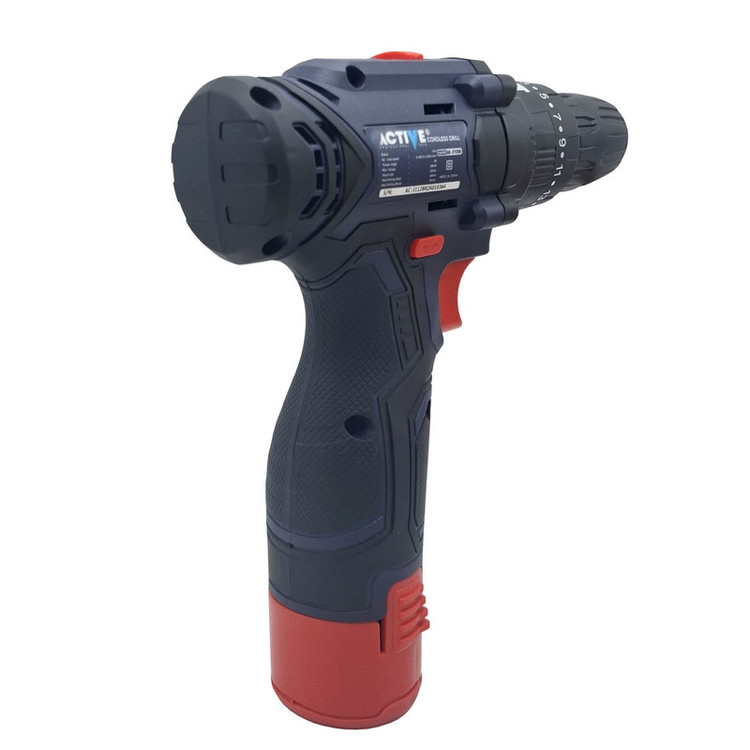 دریل چکشی شارژی صنعتی 10 میلی متری 12 ولت اکتیو مدل AC_3112BR کد 31 مجموعه 28 عددی