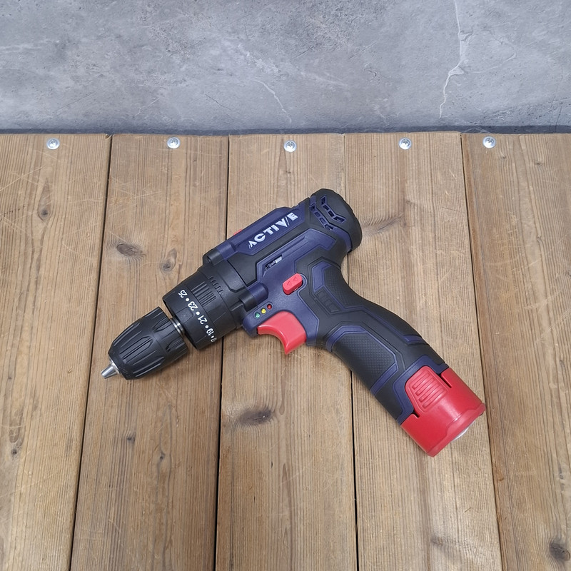 دریل چکشی شارژی صنعتی 10 میلی متری 12 ولت اکتیو مدل 10mm کد 33 مجموعه 28 عددی