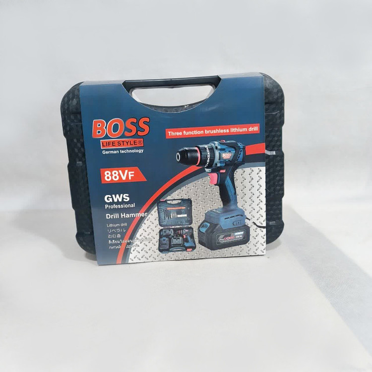 مجموعه 28 عددی دریل چکشی شارژی باس مدل BRUSHLESS-88VOLT- SIGNLE
