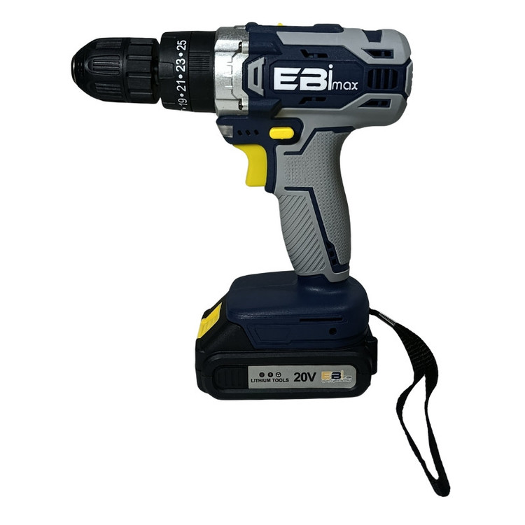 دریل پیچ گوشتی شارژی 10 میلیمتری 20 ولت ابی مکس مدل EM-20V مجموعه 24 عددی