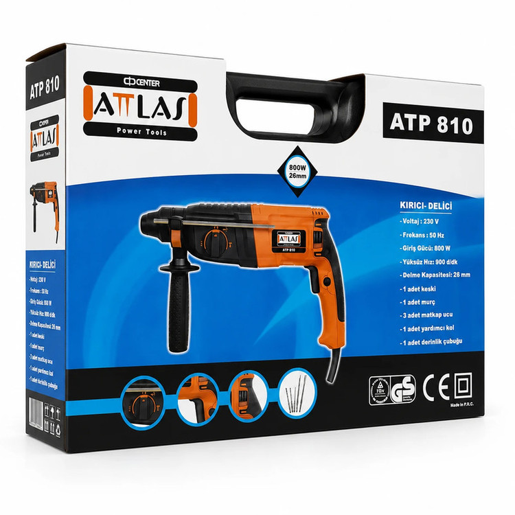 دریل بتن کن اطلس مدل ATP810 - TURKIYE