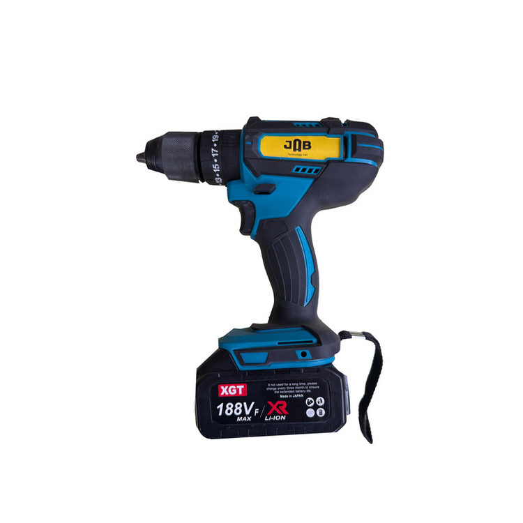 دریل پیچ گوشتی شارژی چکشی سه نظام فلزی 10 میلیمتر 188 ولت جاب مدل JB-188 XGT