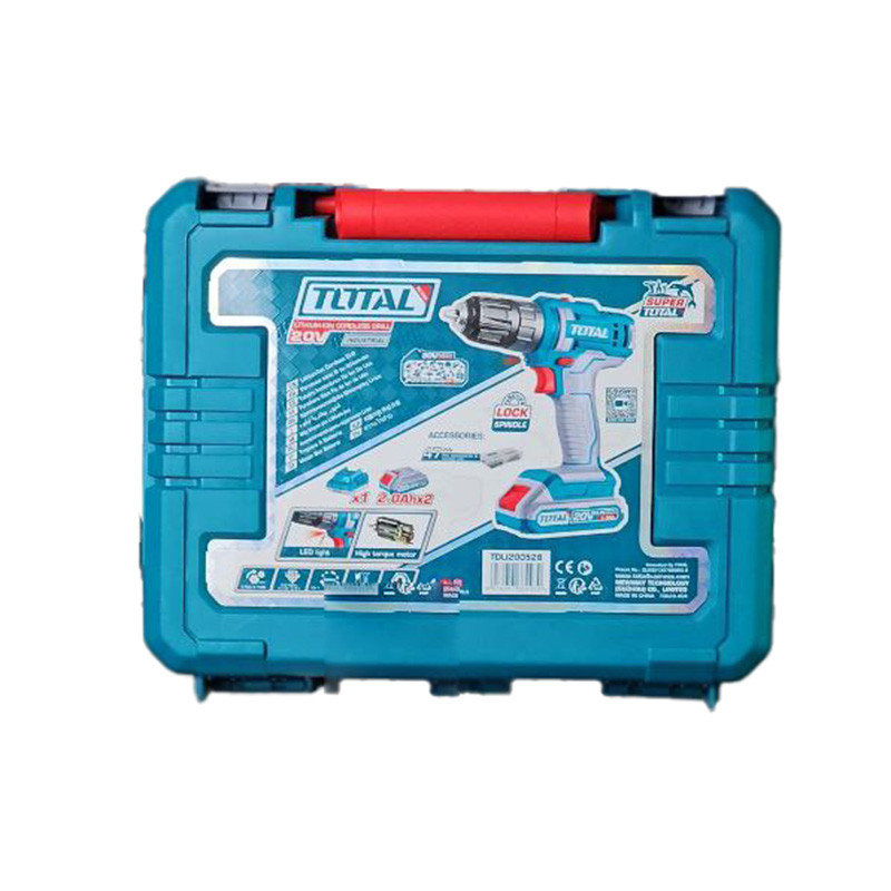 دریل شارژی ۱۰میلی متر ۲۰ولت توتال مدل TDLI200528