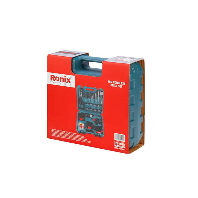 مجموعه 53 عددی پیچ گوشتی شارژی رونیکس مدل RS-8019