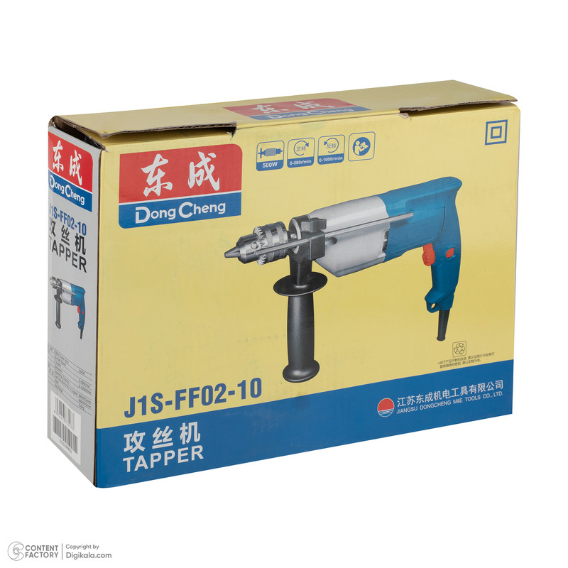 دریل قلاویز زن 13 میلیمتری 500 وات دانگ چنگ مدل DJS02-10-j1s-ff02-10