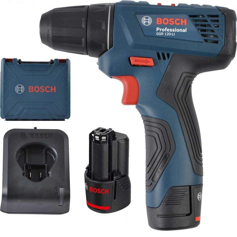 دریل پیچ گوشتی بوش مدل GSR-120LI+EXTRA به همراه مجموعه 25 عددی سری پیچ گوشتی