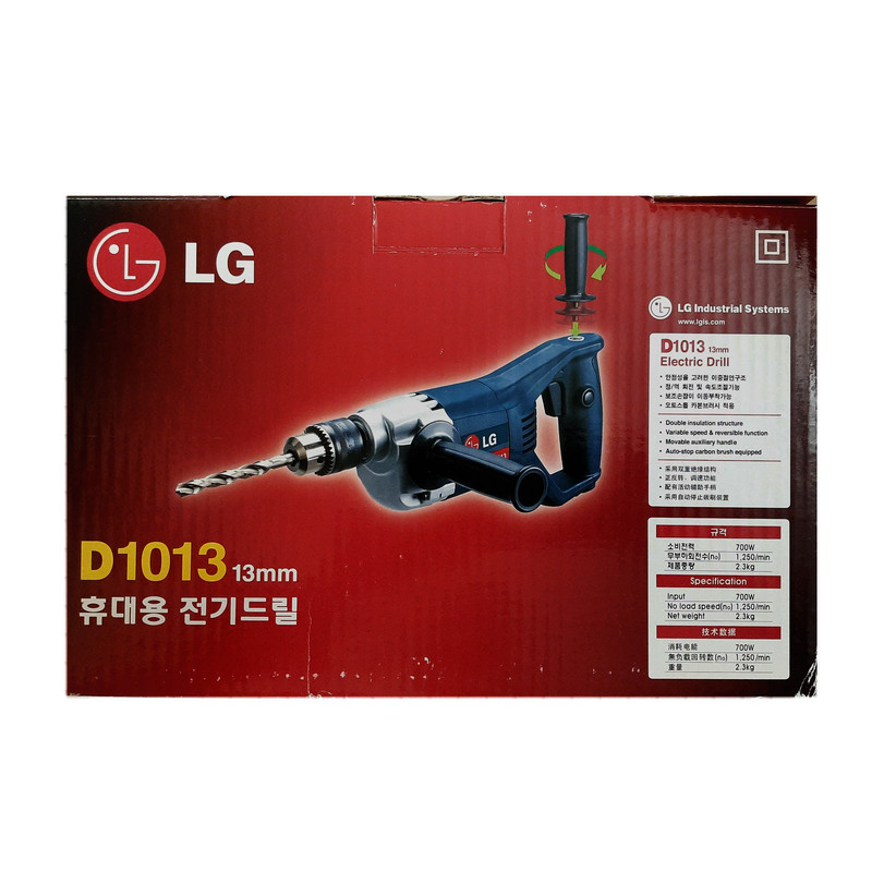 دریل 13 میلی متری 700وات ال جی مدل D1013 به همراه عینک محافظ