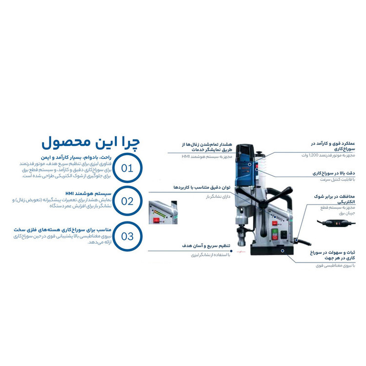 دریل مگنت بوش مدل GBM 50-2