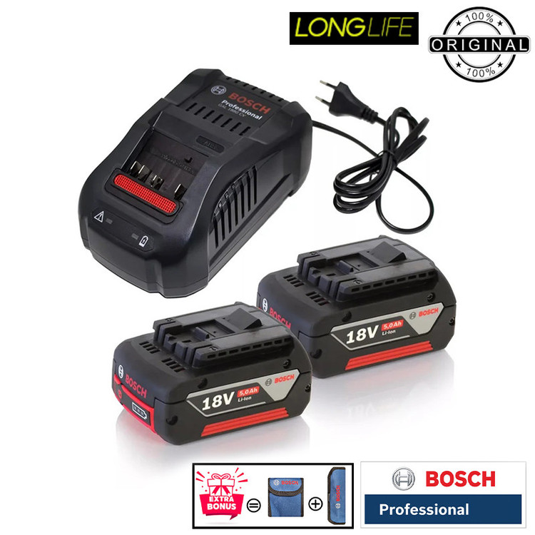 دریل پیچ گوشتی شارژی چکشی 13 میلی متری 18 ولت بوش مدل GSB 18 V -110 C Brushless Motor (5AH)