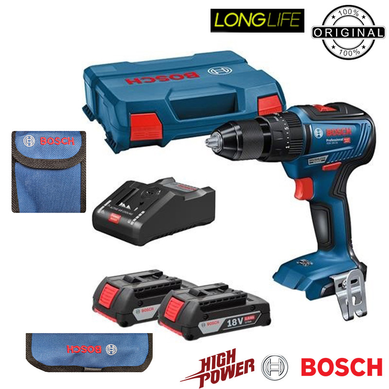 دریل پیچ گوشتی چکشی شارژی بوش مدل GSB 18 V-50 Extra