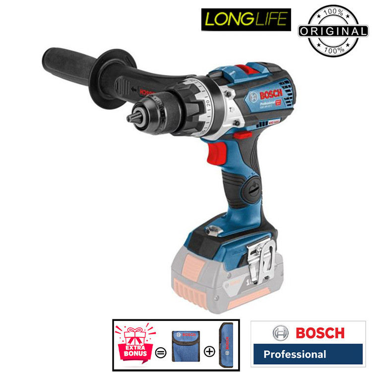 دریل پیچ گوشتی شارژی چکشی 13 میلی متری 18 ولت بوش مدل GSB 18V-110 C Brushless